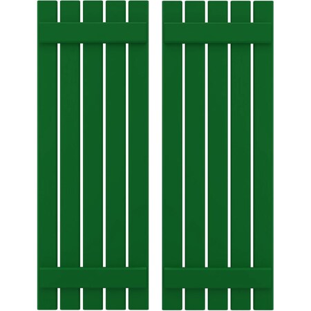 Ekena Millwork Americraft 5-Board, 2 Batten Exterior Real Wood Spaced Board-n-Batten Shutters, ARW101SB519X80HGH, PR ARW101SB519X80HGH